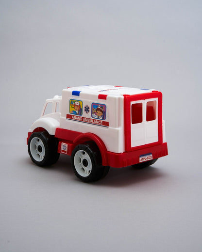 ANAND Kids' Friction Ambulance Toy Car - Realistic Emergency Vehicle Play