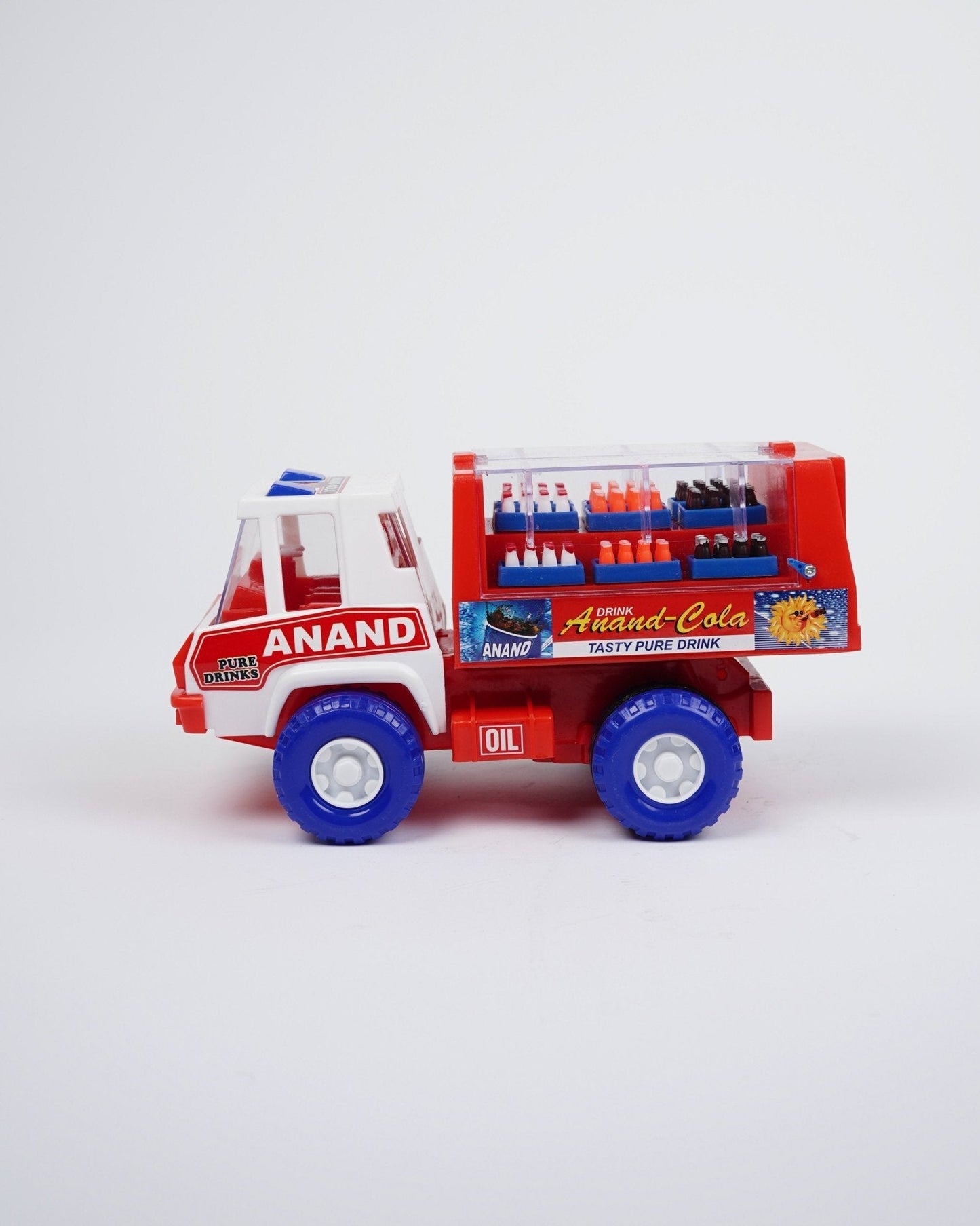 ANAND Cola Delivery Van Friction Toy Truck with Removable Crates