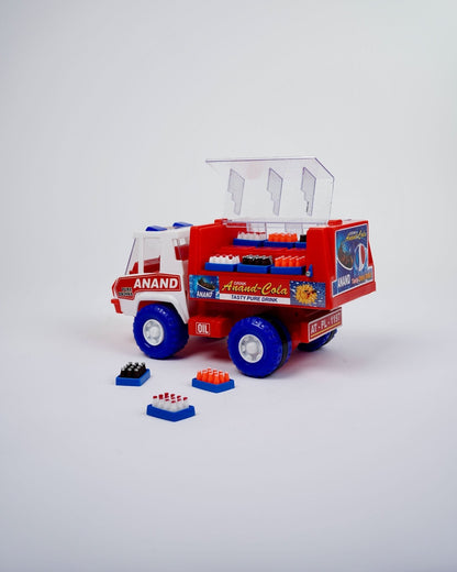 ANAND Cola Delivery Van Friction Toy Truck with Removable Crates