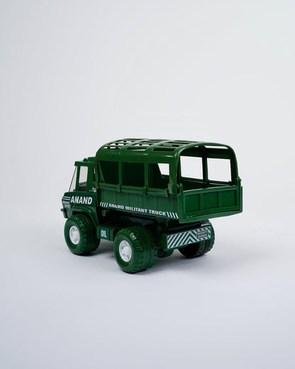 ANAND Kids Military Truck Toy with Functional Carrier, Heavy Friction Drive