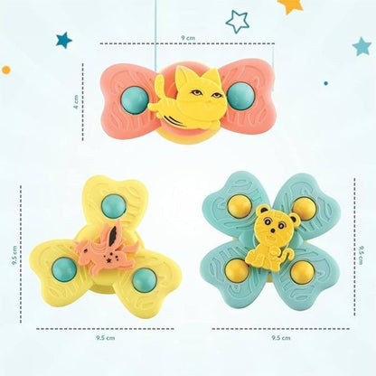 Baby Spinner Rattle Suction Toy Set