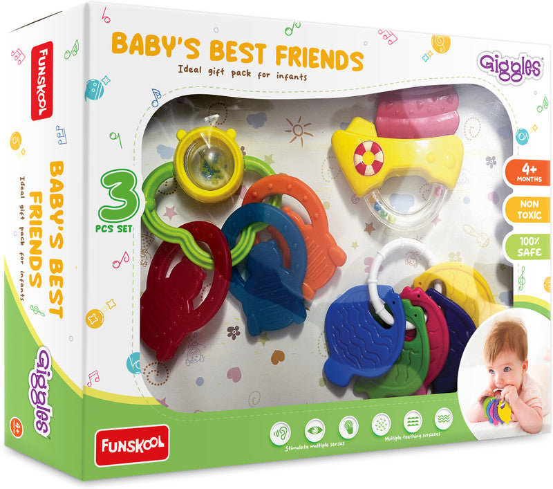 Giggles Baby's Best Friend Combo Teether Rattle