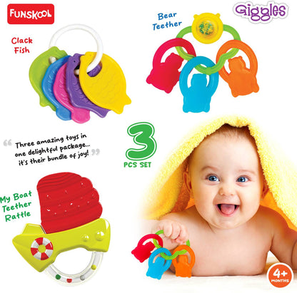Giggles Baby's Best Friend Combo Teether Rattle