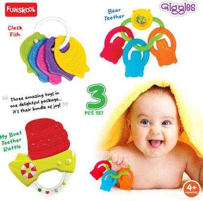Giggles Baby's Best Friend Combo Teether Rattle