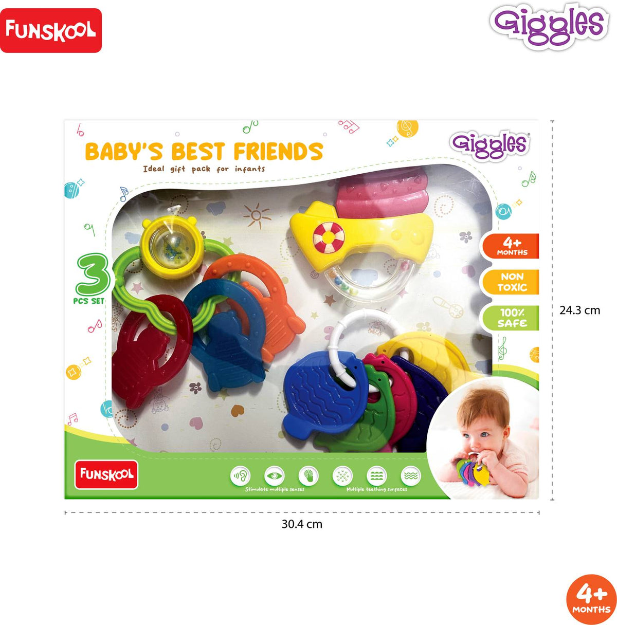 Giggles Baby's Best Friend Combo Teether Rattle