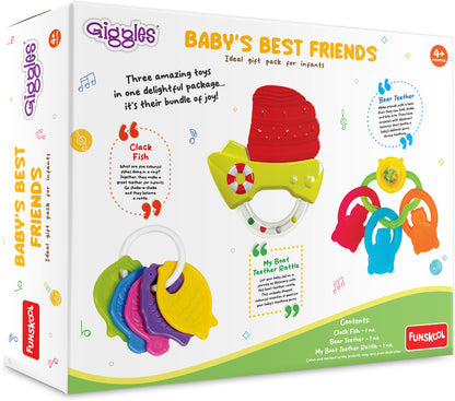 Giggles Baby's Best Friend Combo Teether Rattle
