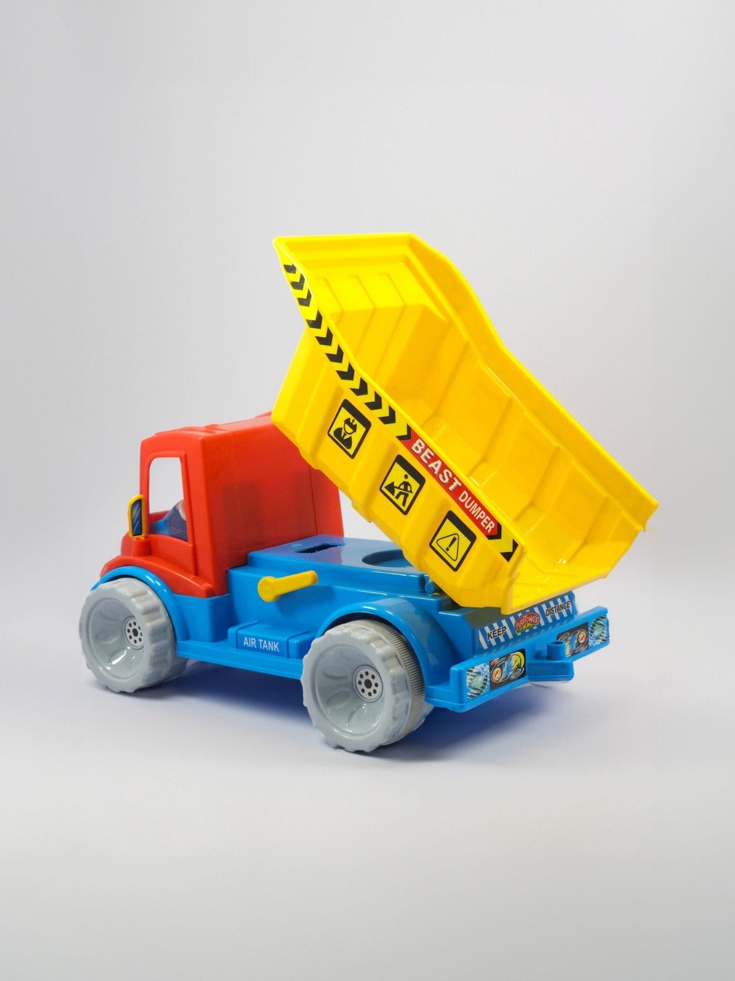 Beast Dumper Functional Construction Truck Toy for Kids, Robust Plastic, Friction Powered