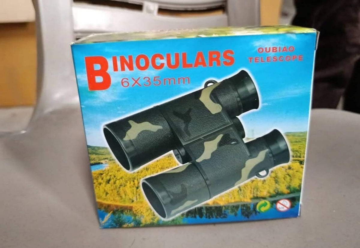 RAGVEE Kids Toy Binoculars with Neck Strap for Outdoor Adventure