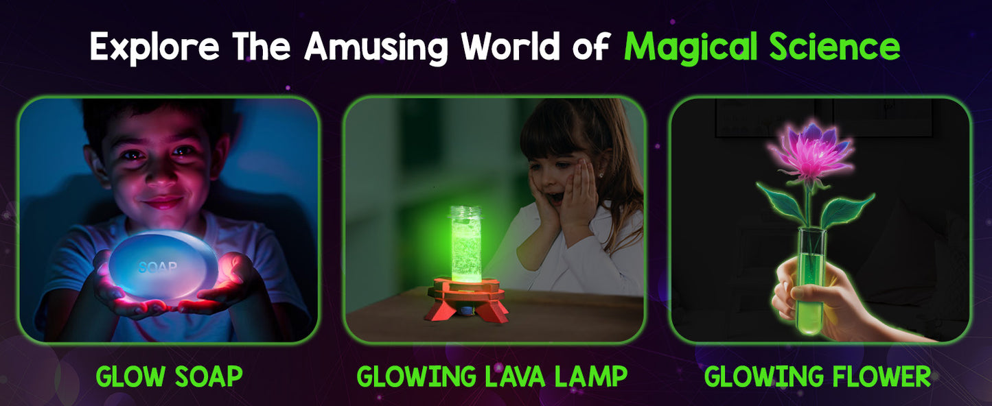 Smartivity Magic Glow-in-the-Dark Science Lab Kit for Kids STEM Experiments
