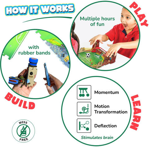 Smartivity DIY Mini Football Soccer Table STEM Fun Toy for Kids Ages 6-14