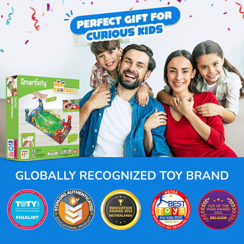 Smartivity DIY Mini Football Soccer Table STEM Fun Toy for Kids Ages 6-14