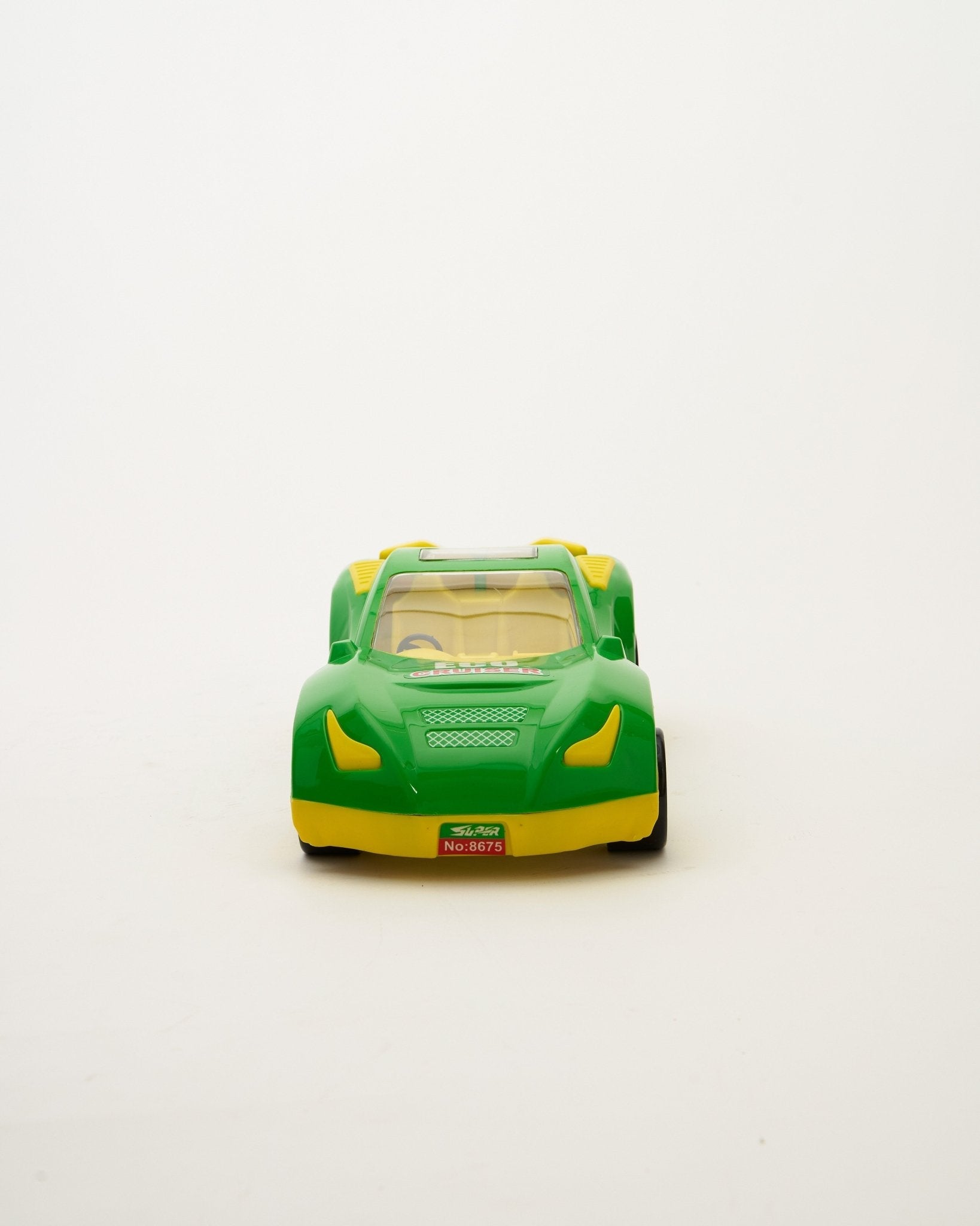 Vibrant Green Friction-Powered Eco Cruiser Toy Car for Kids Adventure