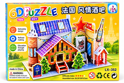 DIY 3D Cardboard Puzzle Kit