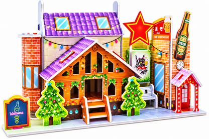 DIY 3D Cardboard Puzzle Kit