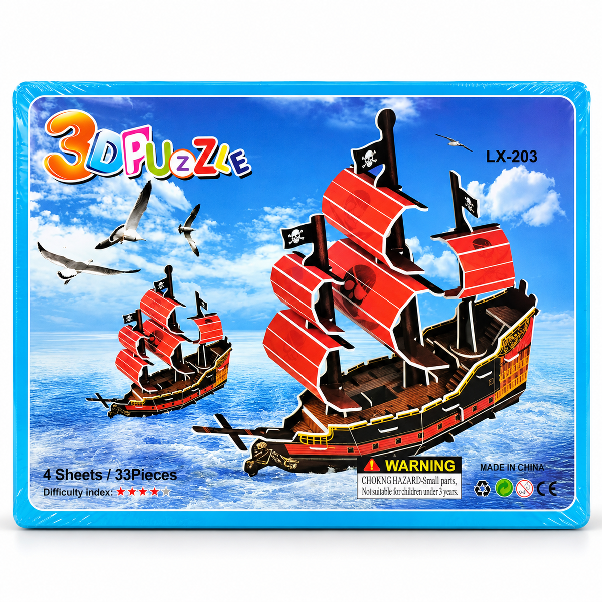 DIY 3D Cardboard Puzzle Kit
