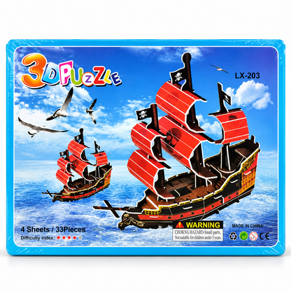 DIY 3D Cardboard Puzzle Kit