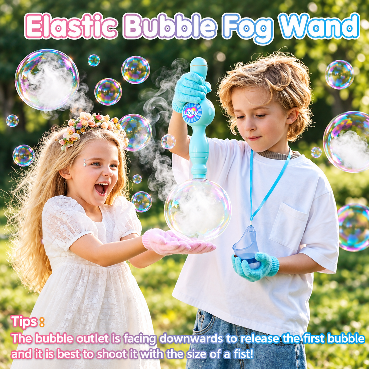 Smoke Bubble Maker Toy for Kids