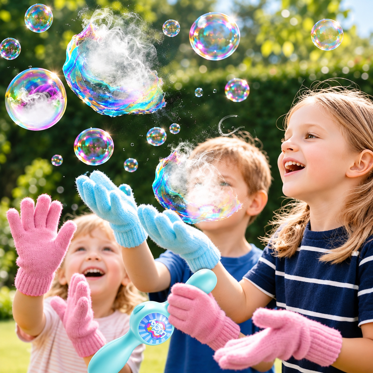 Smoke Bubble Maker Toy for Kids