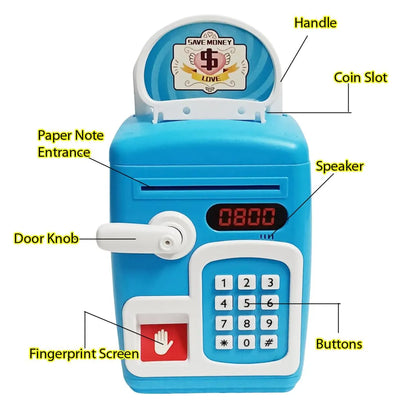 Savings Box - Money Bank with Light and Sound