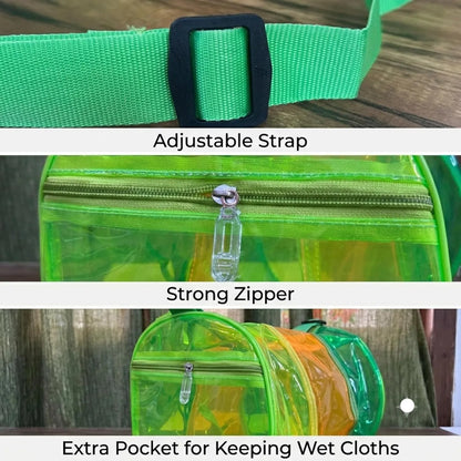 Neon Jelly Transparent Duffle Bag