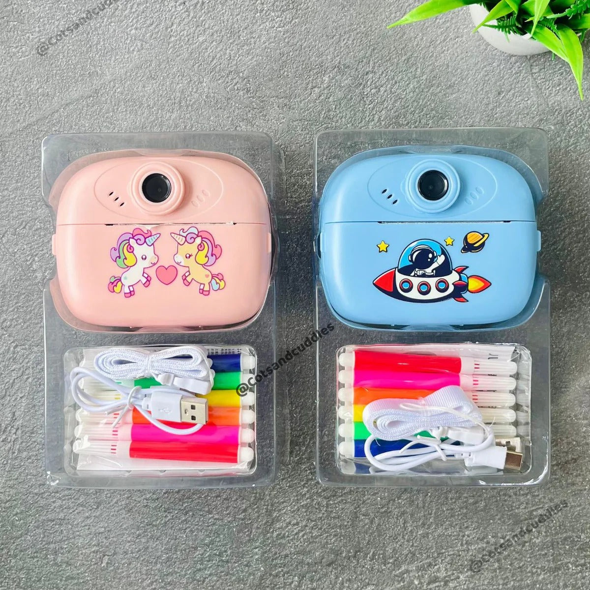TIPTOP DIY Instant Digital Print Camera for Kids (Random colour)