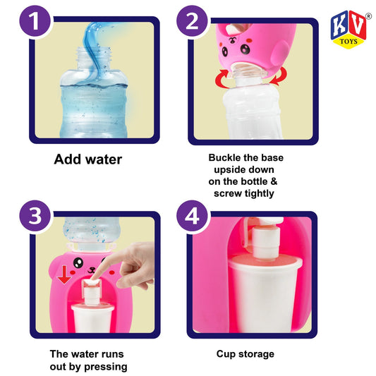 TIPTOP Mini Bear Water Dispenser Toy for Imaginative Kids Play