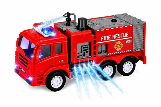 Light Sound & Water Sprayer Fire Engine Truck Toy