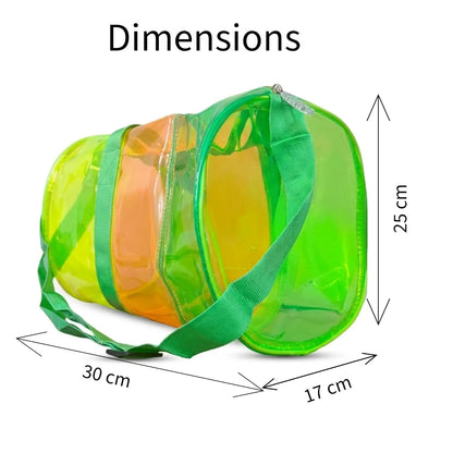 Neon Jelly Transparent Duffle Bag