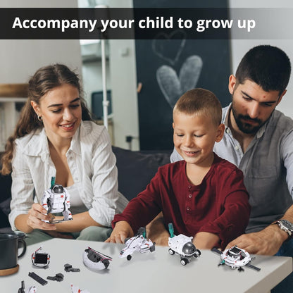 TIPTOP 6-in-1 Space Solar Robot Kit for Kids STEM Building Toy