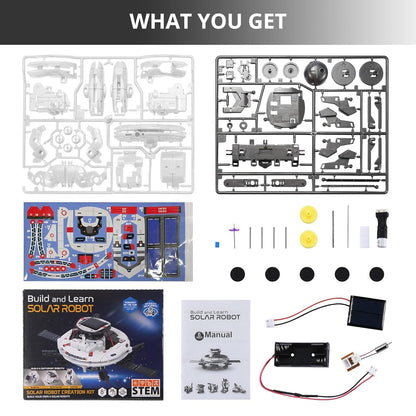 TIPTOP 6-in-1 Space Solar Robot Kit for Kids STEM Building Toy