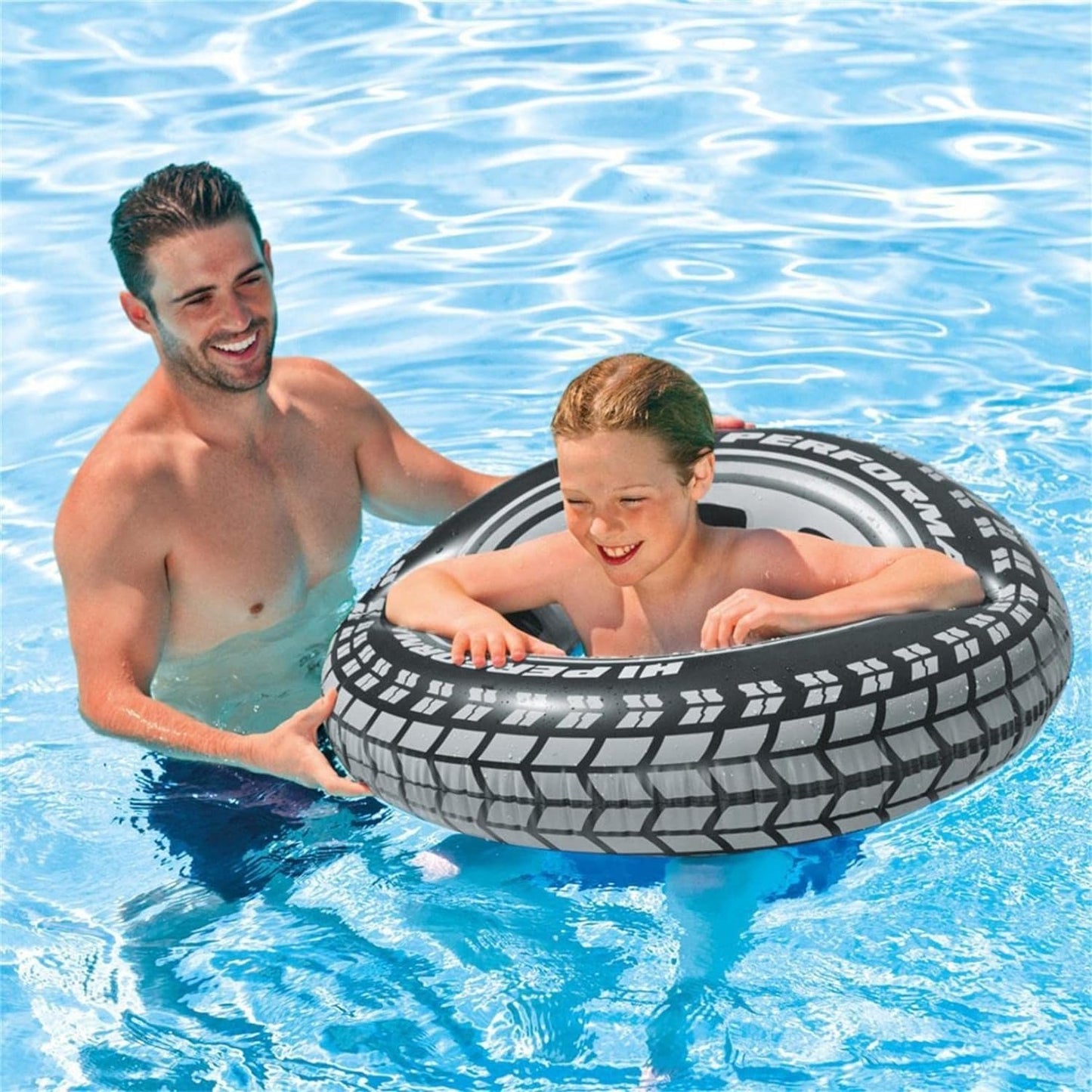Intex Swimming Pool Tube for Big Size Tyre Wheel - Swim Tube Ring for Adult