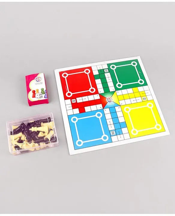 Ratnas PVC Kids Chess and Ludo Board Game Multicolour Set