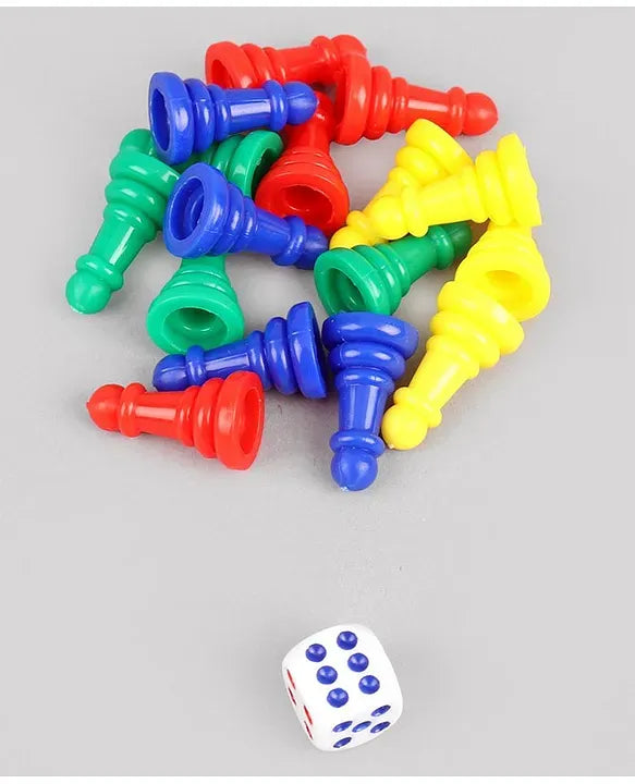 Ratnas PVC Kids Chess and Ludo Board Game Multicolour Set