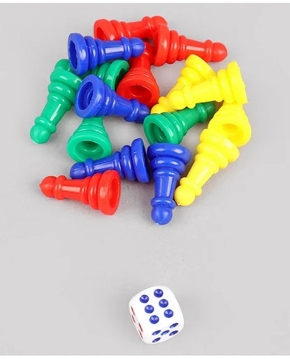 Ratnas PVC Kids Chess and Ludo Board Game Multicolour Set