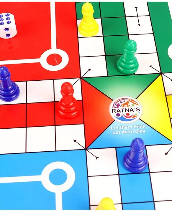 Ratnas PVC Kids Chess and Ludo Board Game Multicolour Set
