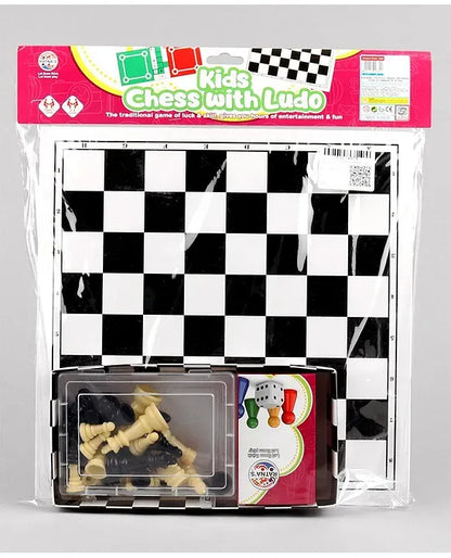 Ratnas PVC Kids Chess and Ludo Board Game Multicolour Set
