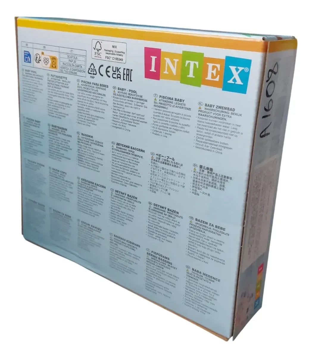 Intex Inflatable Round Transparent Kids' Pool 24 x 9 Inch 28L Capacity
