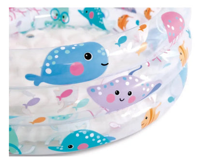 Intex Inflatable Round Transparent Kids' Pool 24 x 9 Inch 28L Capacity