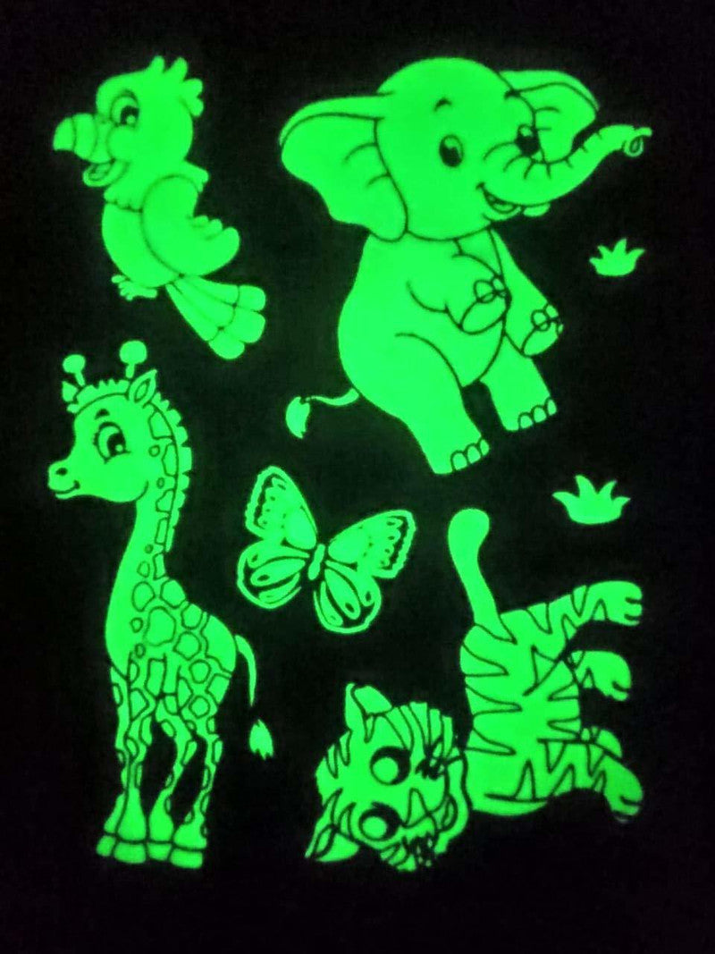 5 in Jungle Glow in the Dark Wall and Ceiling Stickers