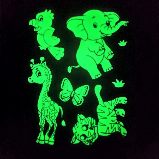 5 in Jungle Glow in the Dark Wall and Ceiling Stickers