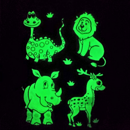 5 in Jungle Glow in the Dark Wall and Ceiling Stickers