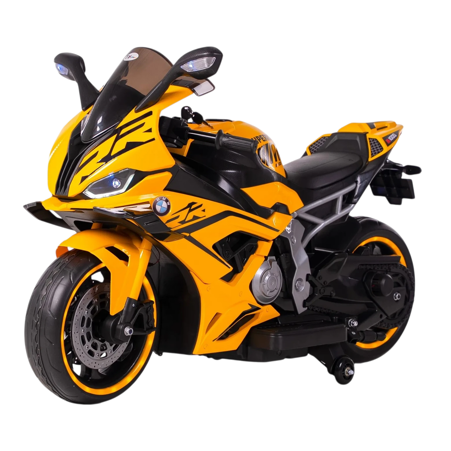 Toy House Battery Operated Ride-On Bike for Kids - B022-Yellow