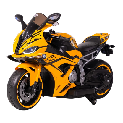 Toy House Battery Operated Ride-On Bike for Kids - B022-Yellow