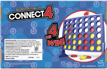Hasbro Gaming Classic Connect 4 Strategy Board Game for Kids, 2 Players