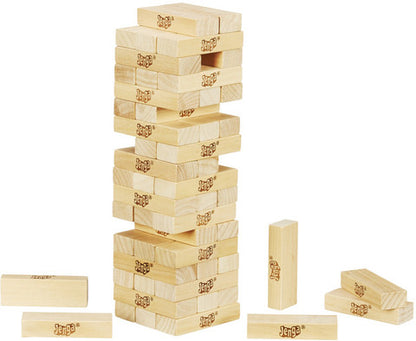 Classic Jenga Hardwood Block Stacking Tower Game for Family Fun Ages 6+