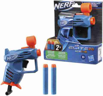 Nerf Elite 2.0 Ace SD-1 Blaster with 2 Official Darts & Storage
