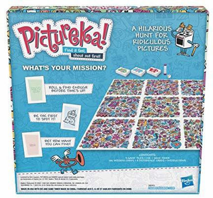 Hasbro Gaming Pictureka! Visual Seek & Find Fast-Paced Family Board Game