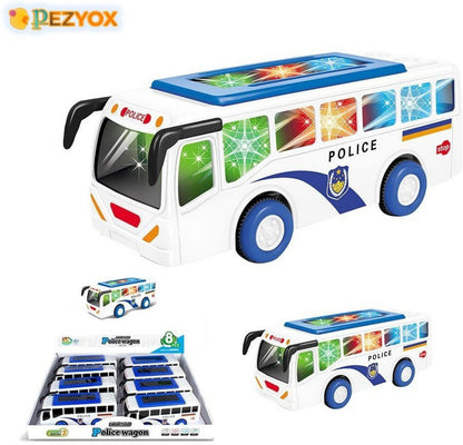 Police car Bus with Siren and Light Police Bus Toy