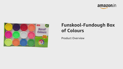 Fundough Box of Colours 12 Tubs Play Dough Set