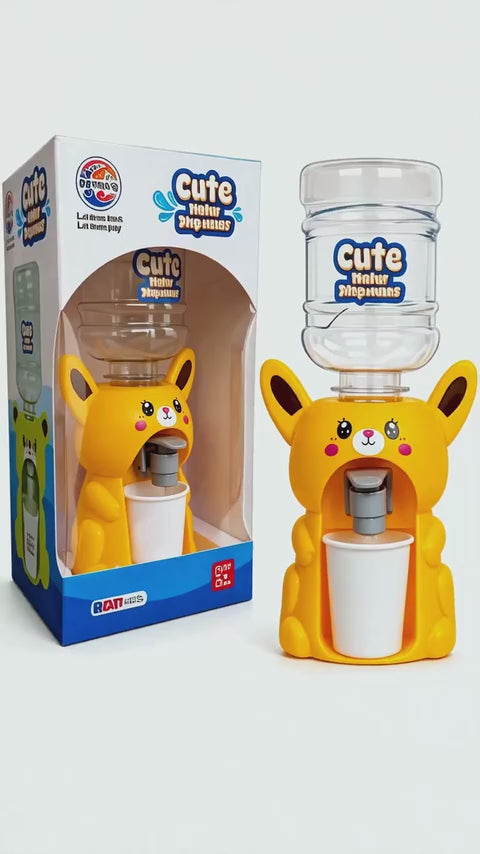 Cute Animal Mini Water Dispenser Pretend Play Set Toy